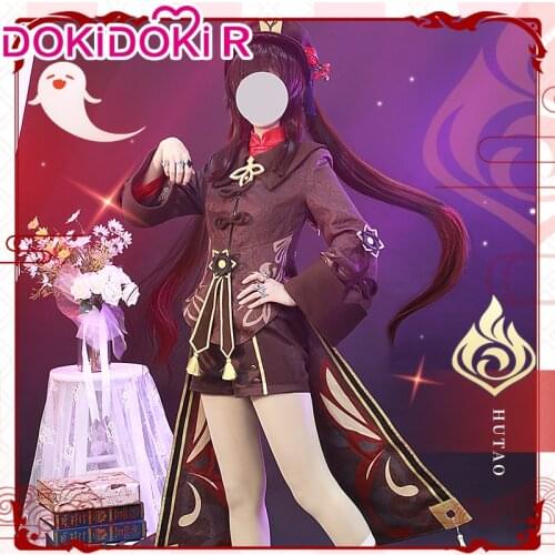 DokiDoki-R Game Genshin Impact Cosplay Costume Genshin Impact Hutao Cute Cosplay Hu Tao Costume