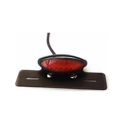 RED LED BRAKE TAIL LIGHT LICENSE PLATE MOUNT HOLDER For Honda CB Cafe Custom XL