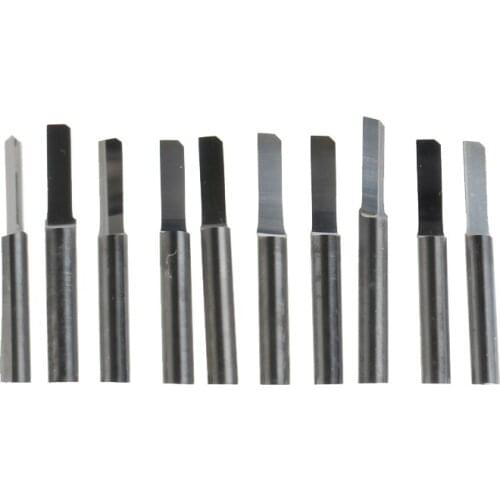 10pcs 3.175*2.5*10mm Single Blade column knife / Straight Cutter / computer carving knife / carving tool / HUHAO