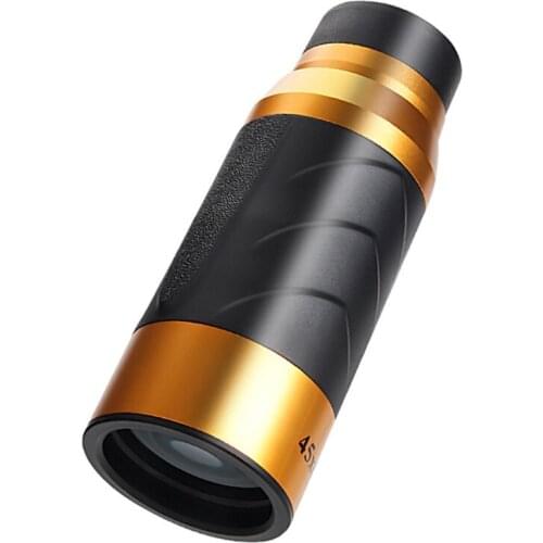 Single-eye Outdoor Portable Telescope Aluminum Alloy Telescope with Adjustable FMC Coating Prism 45x60
