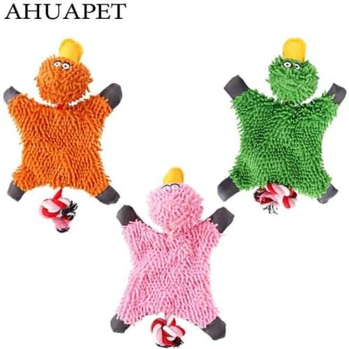 Squeaky Dog Chew Toys For Dogs Play Pets Cute Pet Dog Chew Squeaker Animal Durable Cute Papa Duck Making Sound Plush Teething