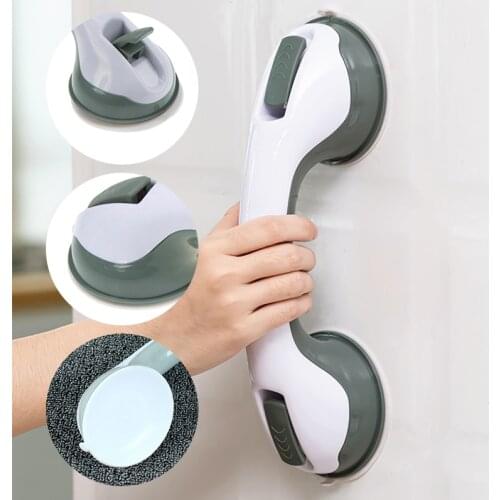 Bathroom Suction Cup Handle Grab Bar Anti Slip Elderly Safety Bath Shower Tub Grab Handle Rail Grip Household Accessories