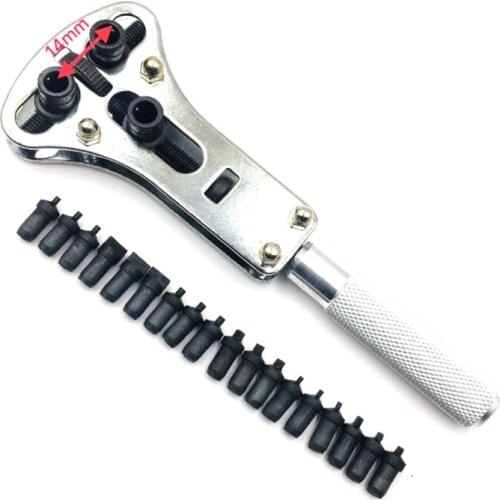 Professional Adjustable Watch Repair Tool Kit Back Case Removal Opener Batteries Changing Replacement Resizing Tool w/18 Pins