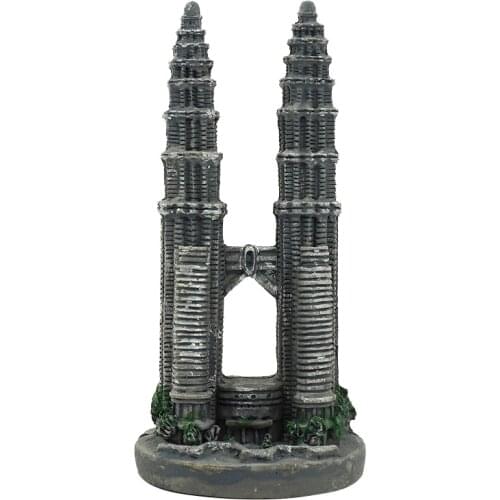 Handmade Malaysia Petronas Twin Towers Creative Resin Crafts World Tourism Souvenir Gifts Collection Home Decor