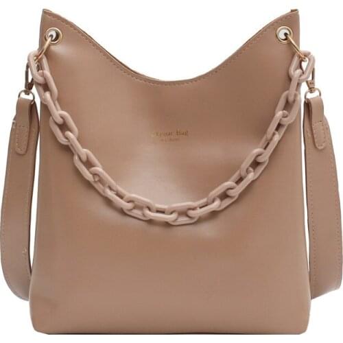 Autumn/Winter Simple Lipstick Shoulder Handbags Womens Fashionable Novelty Crossbody Tote Bags Large-Capacity Chain Satchels