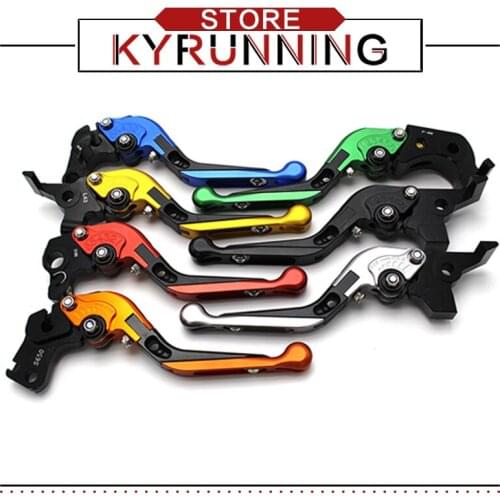With logo Folding Extendable For YAMAHA XJ6 DIVERSION XSR 700 ABS XSR 900 ABS FZ6 R FZ8 MT07 CNC Motorcycle Brake Clutch Levers