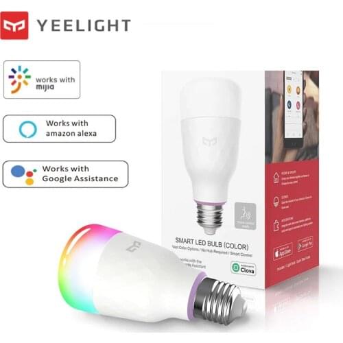 Yeelight Smart LED Bulb 800 Lumens E27 Wifi Remote Control Smart Life Home Colorful Lamp Work With Mijia App Google Assistant