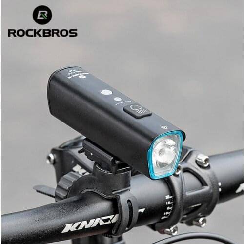 ROCKBROS Cycling Front Light 5Modes 1000Lumen Lamp Bicycle lights Smart Vibration Sensing Bike IPX6 Waterproof Bike Accessorie