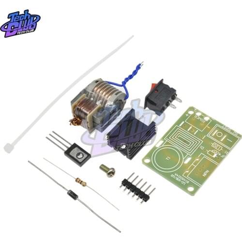15KV High Frequency DC High Voltage Arc Ignition Generator Inverter Boost Step Up 18650 DIY Kit U Core Transformer Suite 3.7V