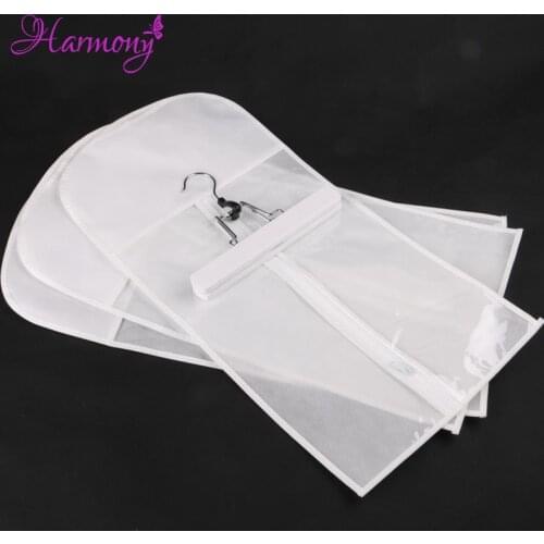 1 set White Hair Extension Carrier Storage - Suit Case Bag and Hanger, Wig Stands, Hair Extensions Hanger, Hair Extensions Bag