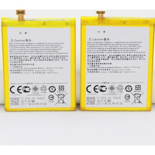 2pcs/lot Real 3230mah Mobile Phone Battery C11P1325 For Asus ZenFone6 Z6 Internal replacement Batteries