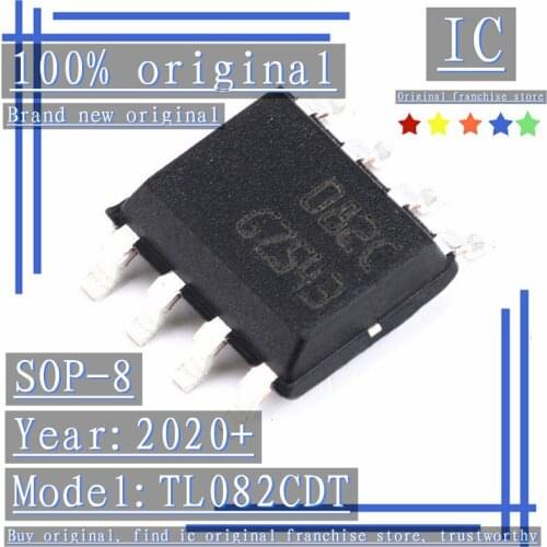 2020+100% Brand new original 20PCS-100PCS TL082CDT SOP-8 Operational amplifier dual 4MHZ 16V
