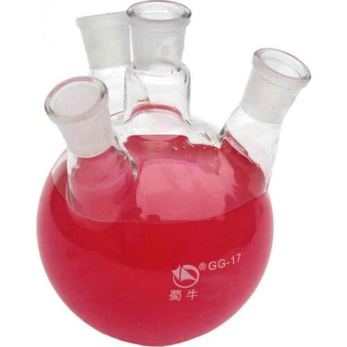 500ml 4-neck Round bottom flask, four sloping joints, heavy wall (Borosilicate glass material)