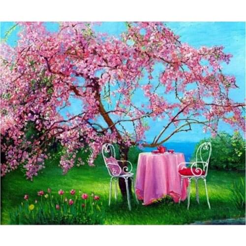 5d diy diamond painting full Garden Tree square cross stitch pictures cross stitch diamond painting mosaic