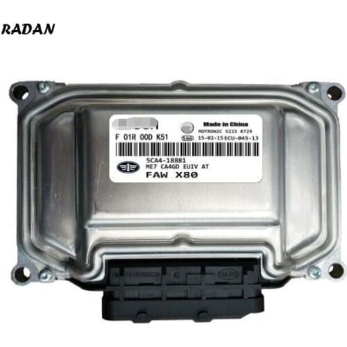 Car Computer Engine Control Unit ECU ECM For FAW X80 F01R00DK51 5CA4-18881