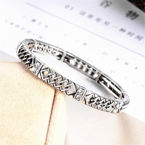 Sole Brand Have Adjustable Vintage Bracelet For Woman Jewelry Rhinestone Alloy Gold Color Bracelets Men Unisex Ornaments