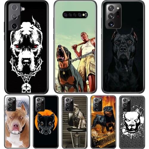 Pit Bull Lovely Pet Dog For Samsung Galaxy S21 S20 FE Ultra S10 S10E Lite 5G S9 S8 S7 S6 Edge Plus Phone Case