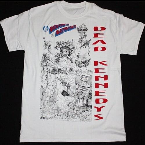 DEAD KENNEDYS BEDTIME FOR DEMOCRACY86 JELLO BIAFRA LARD PUNK NEW WHITE T-SHIRT Cotton Tee Shirt Homme Customized