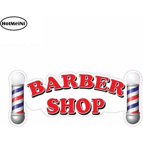 HotMeiNi 13cm x 5.5cm for Barber Shop Concession Restaurant Food Funny Car Stickers Vinyl Windshield RV VAN Car JDM Graphics