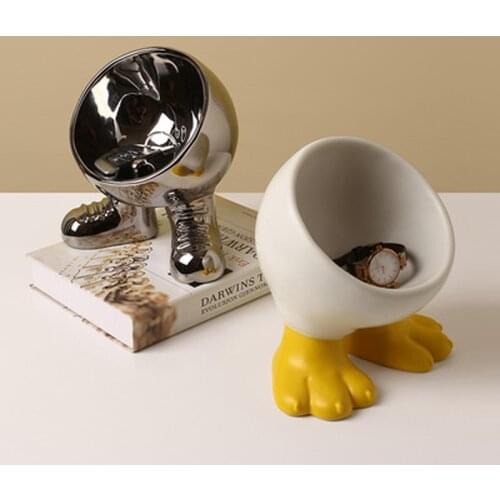 Creative Little Duck Figurine Storage Box Key Chocolates Candy Jewelry Organizer Containers Home Decor Living Room Ornaments