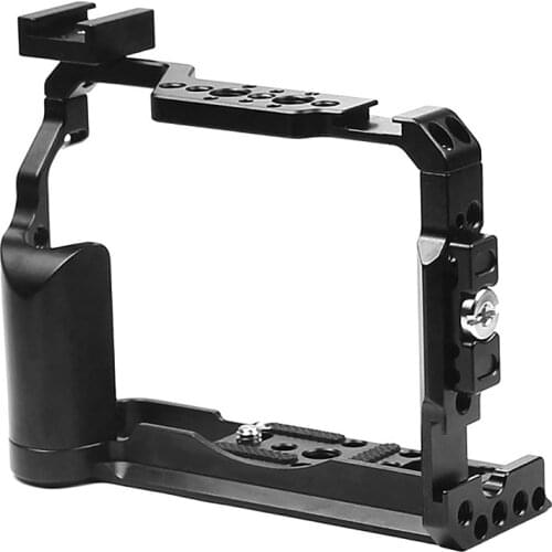 Hot Camera Cage CNC Metal Form-Fitted for Fujifilm XT20 XT30 Video DSLR Protective Frame 1/4 3/8 Cold Shoe with Mic
