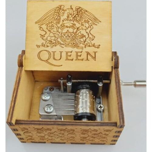 Music Box Hand Crank Engraved Musical Box Personalizable Gift for Daughter