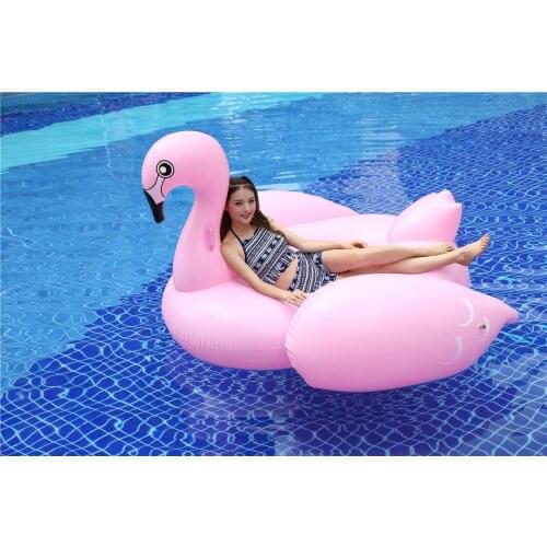 Adult swimming laps Inflatable flamingo mounts