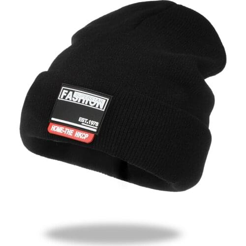 New 2021Fashion letter Labeling Winter Knitted Hats Hip Hop Warm Unisex Autumn Hat High Quality Solid Casual Outdoor Beanies