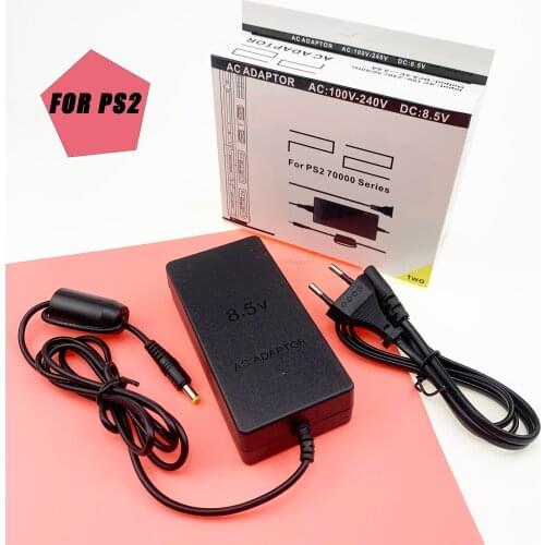 New Arrival For PS2 EU/US AC Adapter Power Supply Charger Cord For Playstation 2 Slim 7000 Series DC 8.5V