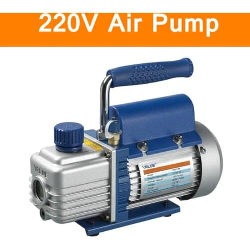 Original Mini Portable Air Vacuum Pump 1L 220V Ultimate Vacuum for Laminating Machine Air Condition Rotary Vane Single Stage
