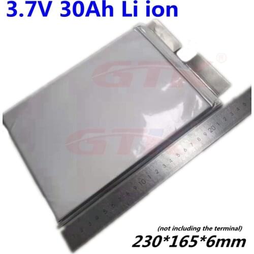 GTK Rechargeable 3.7V 30AH new power polymer lithium battery for high capacity battery and DIY12v24V36V48V72 lithium battery