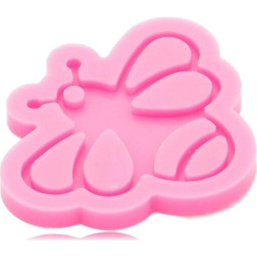 R58E Keychain Epoxy Resin Mold Jewelry Necklace Pendant Silicone Mould DIY Craft Tool