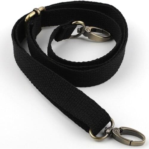 Adjustable Handbag Shoulder Strap Replacement with Metal Swivel Hooks 066F