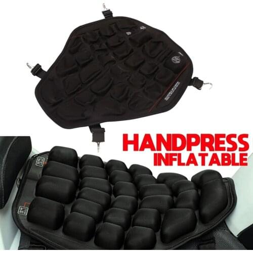 Universal Motorcycle Seat Cushion Cover 3D Hand Press Inflatable Air Pad Comfortable Shock Absorption Seat Protector