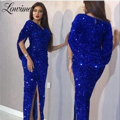 Plus Size Royal Blue Dubai Middle East Party Dresses Saudi Arabia Mermaid Evening Gown Aibye Long Prom Dressess Abendkleider