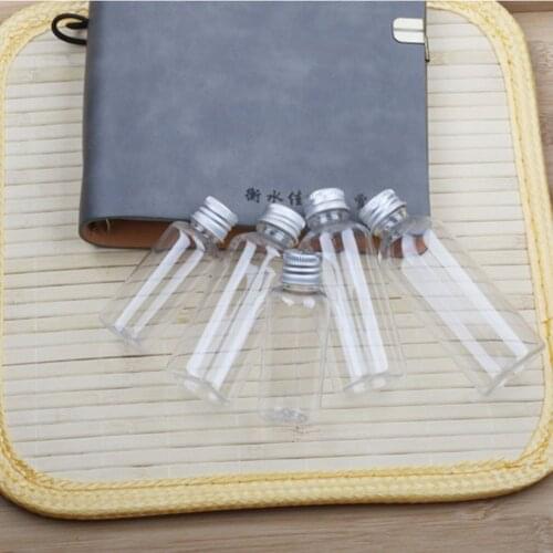 1pcs Transparent Aluminum Cap Bottle Ordinary Plastic Screw Cap Lotion Bottle Lotion Bottle Plastic Bottle Cosmetic Containers