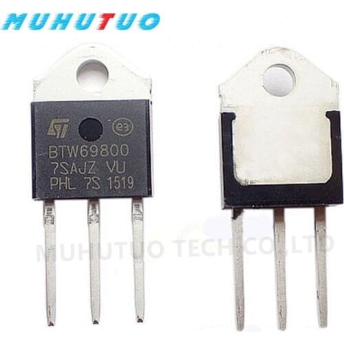 2PCS BTW69800 BTW69-800 TO-3P 50A 800V BTW69-800RG