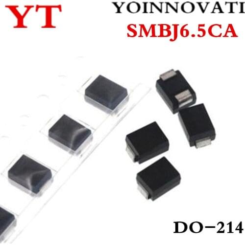 20pcs/lot SMBJ6.5CA-E3/52 6.5V SMBJ6.5CA DO-214AA