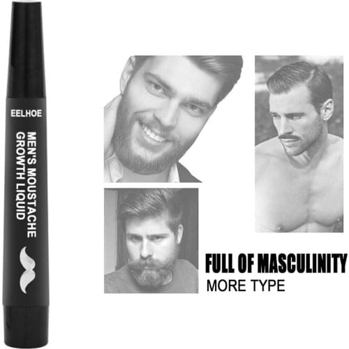 3ml Face 100% Natural Hair Growth Pen for Beard Lengthen Nutrients Grooming