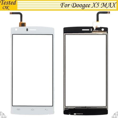 5.0" Black White For Doogee X5 Max Digitizer Panel Touch Screen Glass Touchscreen Front Glass Lens Sensor+ Track NO