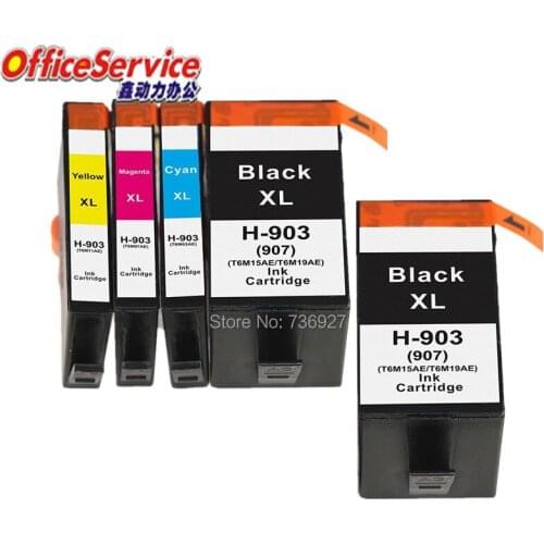 5X compatible Ink Cartridge For HP 903 HP903XL HP907, for Officejet Pro 6964 6965 6966 6968 6970 6971 6974 printer in Europe