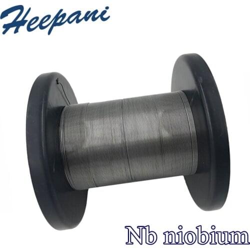 Free shipping 99.95% purity Nb niobium wire D0.4mm - D2mm pure niobium thin welding silk for scientific research