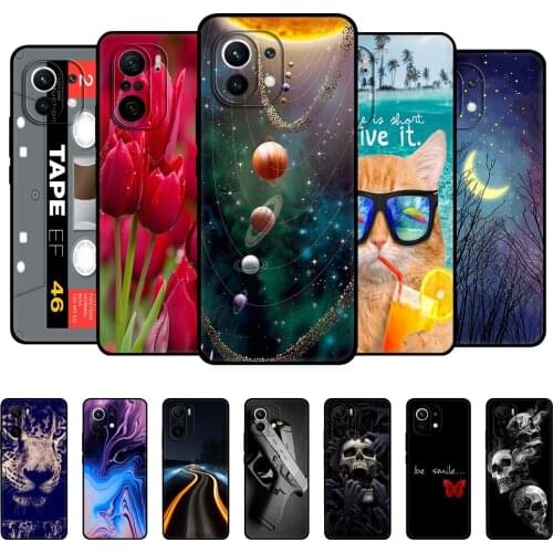 For xiaomi Mi 11 | Mi 11 Lite 5G 4G | Mi 11i Case Back For xiaomi11 Mi11 i Xiomi 11Lite Phone Cover Silicon Funda black tpu case