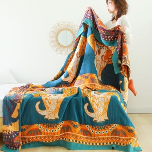 Cotton Throw Blanket for Bed Sofa Lounge Chair Home Decorations for All Season Cozy Soft Comfort Baby Photography Prop