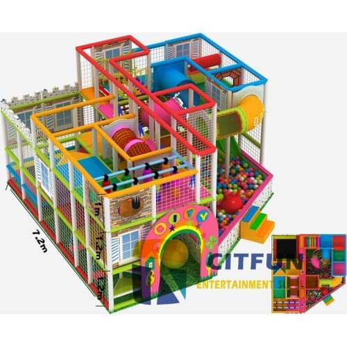Customized produce indoor soft playground , naughty castle for sale CIT-IN170103