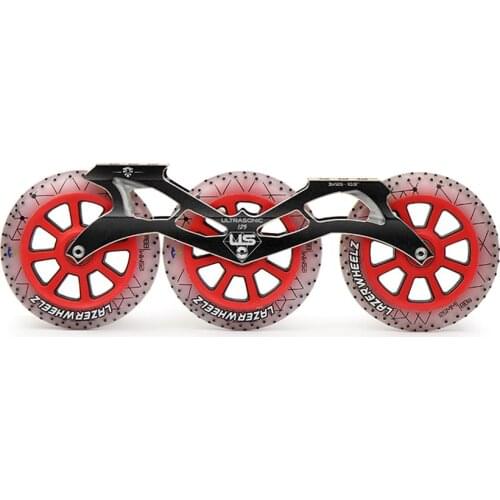 Flying Eagle Ultrasonic Inline Speed Skates Frames & 3X125mm 88A LED Lighting Firestones Lazerwheelz CNC 10.5'' Patines Base