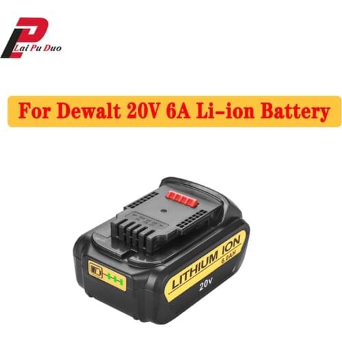 For DeWalt 20V 6.0Ah Li-ion Battery DCB200 DCB184 DCB181 DCB182 DCB205 DCB201 DCB203