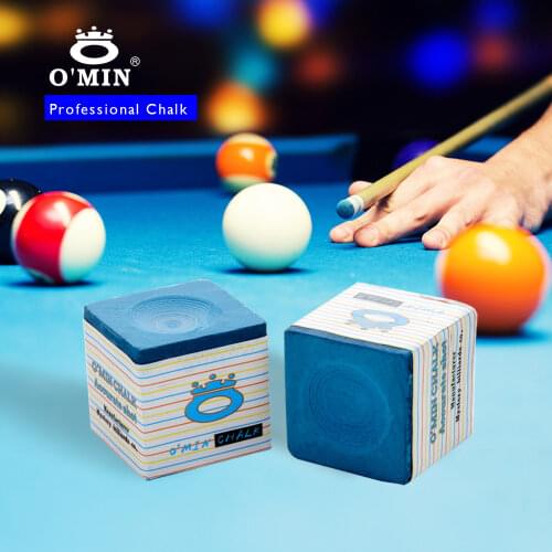 O’MIN Chalk Oily Blue Professional Pool Cue Chalks Easy To Powder High Quality Chalk Strong Friction Smooth Billiard Accessories