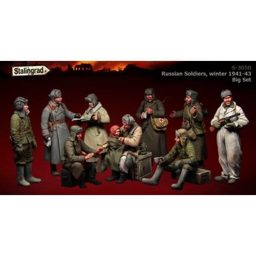 1/35 Scale Die-cast Resin White Model World War II Soviet Soldiers Need To Manually Color The Model Free Shipping