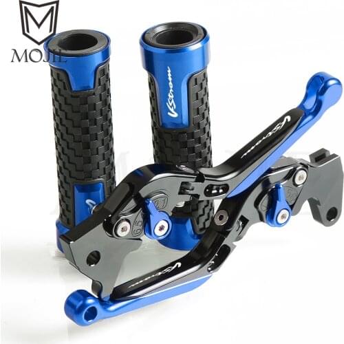 Motorcycle CNC Adjustable Brake Clutch Levers Handlebar Hand Grips For Suzuki DL650 V-STROM DL 650 VSTROM 2004-2010 2011-2012